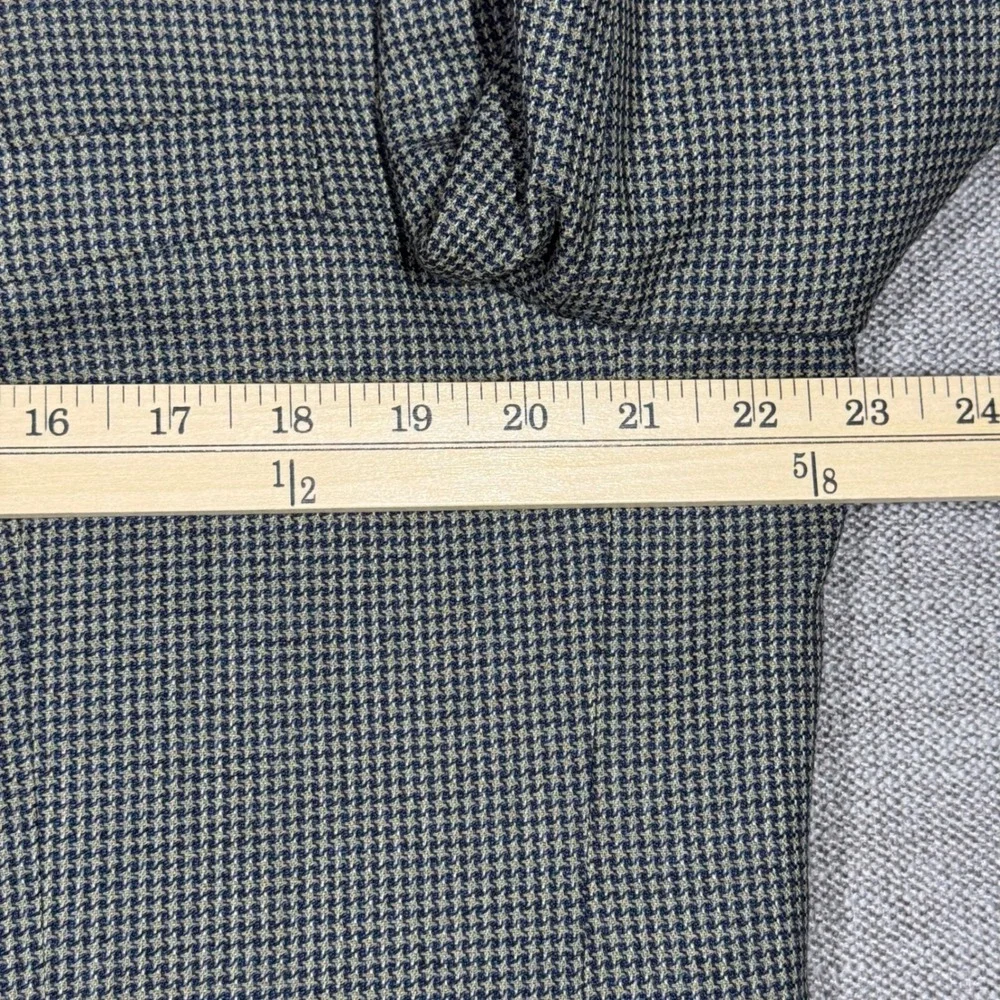 Stafford Mens Worsted Wool Micro Houndstooth Blazer Sport Coat 45L